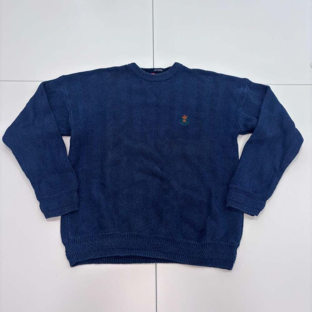 Chaps Ralph Lauren Hand Framed Chevron Knit Sweater